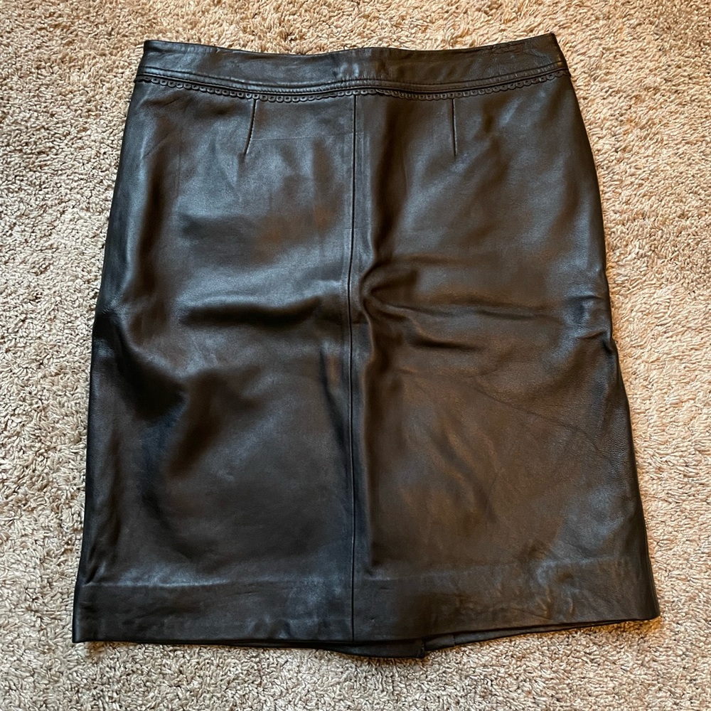 Jaclyn Smith Leather Skirt
